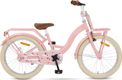 Produktbild von SJOEF Classic Kinderfahrrad 20 Zoll | Kinder Fahrrad für Mädchen / Jugend | Ab 2-8 Jahren | 12 - 20 Zoll (Rosa)