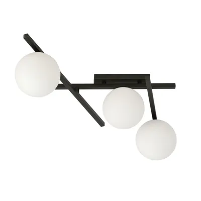 Immagine prodotto di Lampada da soffitto Emibig 3xE14 40W SMART 3 NERO/OPAL 1103/3