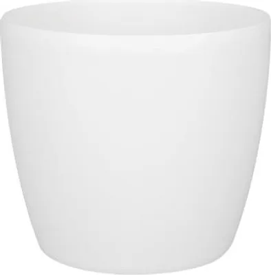 Produktbild von Blumentopf Brüssel rund 12,5 cm weiß