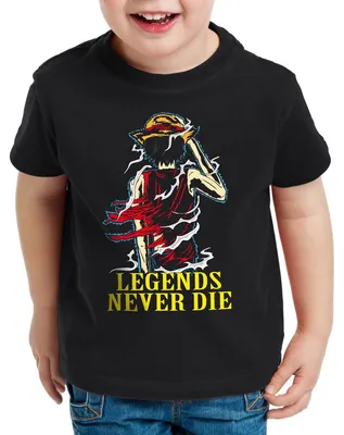Produktbild von Legends Never Die - Luffy Kinder T-Shirt strohhut anime japan