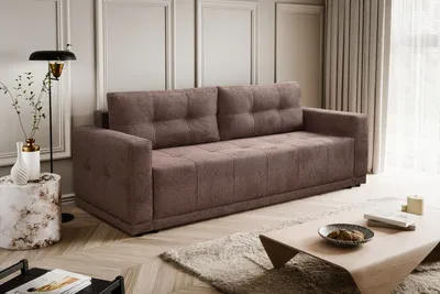 Produktbild von Kaiser Möbel Lusso Sofa mit Schlaffunktion und Bettzeugcontainer Braun