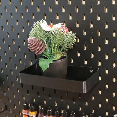 Produktbild von Ablage BENNY für IKEA Skadis Lochwand Kohlefaserverstärkt, kein Bohren, Deko