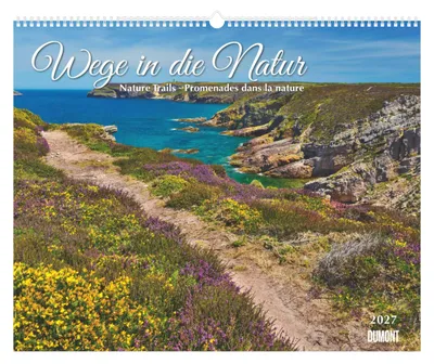 Productafbeelding van Wandkalender 2027 - 12 natuurfotografie met drietalig kalendarium - 52x42,5 cm