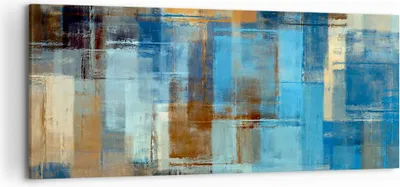Produktbild von Bild auf Leinwand - Leinwandbild - Abstraktion modern - 120x50cm - Wand Bild - Wanddeko - Leinwanddruck - Bilder - Kunstdruck - Wanddekoration - Leinwand bilder - Wandkunst - AB120x50-3418