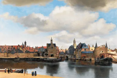 Produktbild von Johannes Vermeer Kunstdruck Bild - Ansicht Von Delft, 1660-1661 (80 x 120 cm)