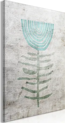 Produktbild von Italienischer Leinwand Leinwandbild - Blue Lily (1 Part) Vertical 20x30 cm Abstrakt b-A-0651-b-a