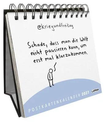 Produktbild von kriegundfreitag: Postkartenkalender 2027