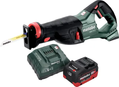 Produktbild von Metabo SSEP 18 LT Akku Säbelsäge 18 V 32 mm + 1x LiHD Akku 5,5 Ah + Ladegerät