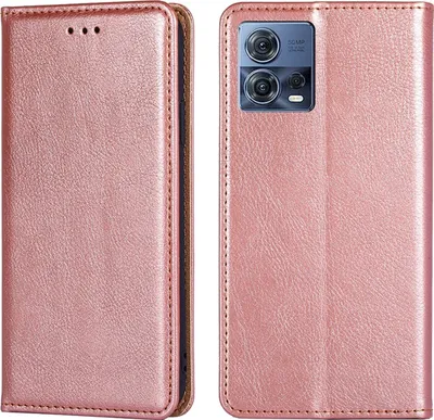 Produktbild von Mobigear Wallet  Motorola Edge 30 Fusion Hülle Klapphülle Geldbörse - Roségold