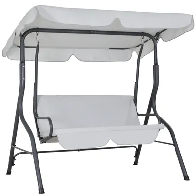 Immagine prodotto di Casaria Dondolo Altalena da Giardino Hollywood 140x112x150cm 2 posti con Tettuccio Parasole Imbottito per Esterno