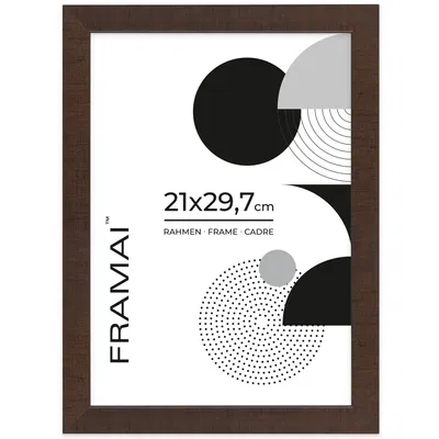 Obrázek produktu pro LUCA®, plastový rámeček, model For, přední strana z akrylového skla, hnědý, 21x29,7 cm, DIN A4