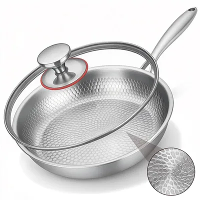 Titanium Bratpfanne mit Deckel, antihaftbeschichtet, 32 cm