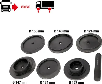 Image de Jeu d'outils de montage de joints d'étanchéité pour Volvo, 7 pièces