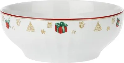 Image de Poêle de Noël en céramique blanche