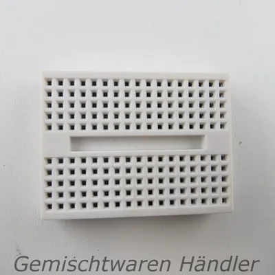 Productafbeelding van Breadboard, wit, RM2,54 x 170, steekbord, experimenteerbord, met jumperdraden