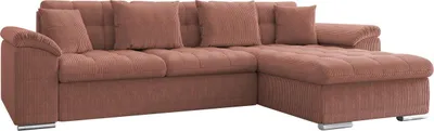 Produktbild von MIRJAN24 Ecksofa Diana Cord mit Bettkasten und Schlaffunktion, Elegante Couch, Polsterecke Sofa (Farbe: Poso 29, Seite: Rechts)