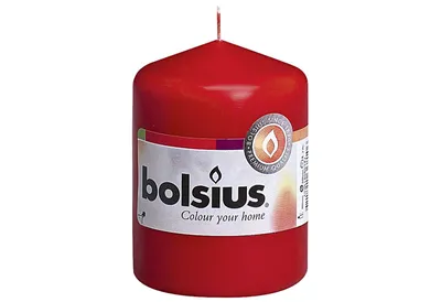 Obrázek produktu pro BOLSIUS Stumpenkerze 8x5,8cm rot