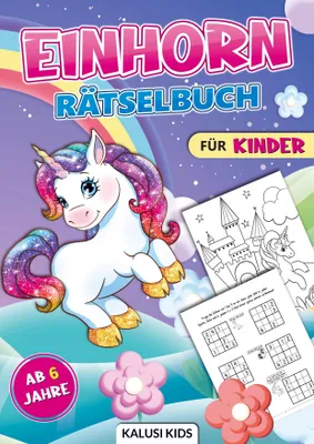 Produktbild von Einhorn Rätselbuch für Kinder ab 6 Jahre