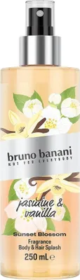 Zdjęcie produktu dla Bruno Banani Sunset Blossom Jasmine & Vanilla Mgiełka do ciała i włosów, 250 ml
