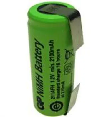 Image de Batterie NiMH GP 211AFH 2100 mAh avec cosses à souder