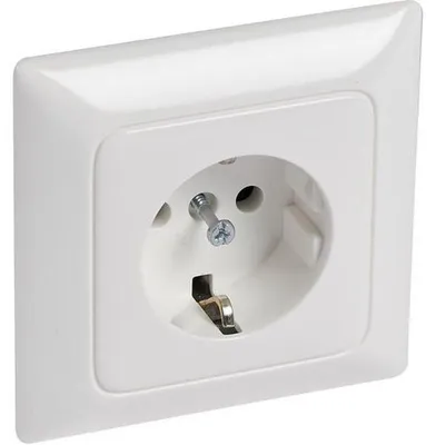 Productafbeelding van Legrand 776170 Stopcontact (SL), 1-voudig, vlak, Creo, ultrawit