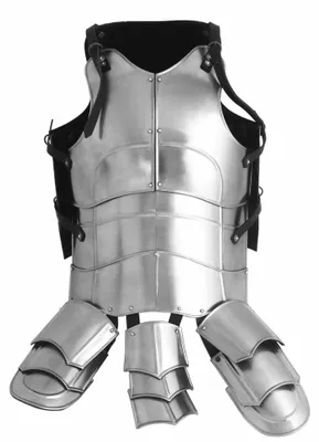 Produktbild von Fantasy Ritter Rüstung Kürass Brustpanzer poliert, M