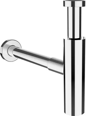 Image de LAUFEN Siphon, DN32, chromé, avec tube découlement rallongé, H8939470000001