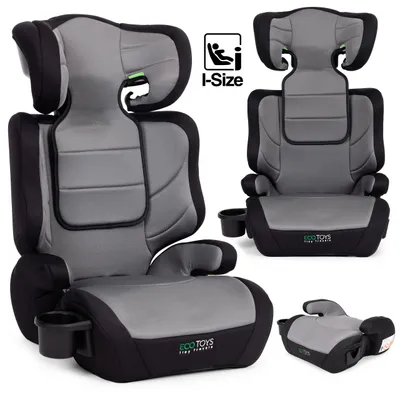 Obrázok produktu pre Detská autosedačka 2v1 i-SIZE výška 100-150 cm držiak na nápoje ECOTOYS