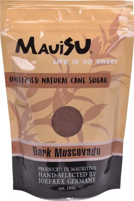 Produktbild von MauiSu - Dark Muscovado Rohrzucker - 500g - ohne Zusatzstoffe - dunkler Rohrzucker