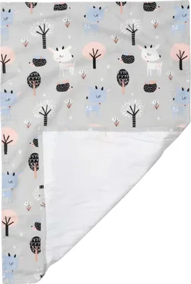 Produktbild von Wasserdichte Unterlage/Flanellwindel mit Wickelfolie - Kalb und Igel