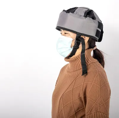 Kopfschutzhelm, weich, verstellbar, für Erwachsene, 50-75 cm, grau