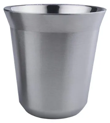 Isolierter Kaffeebecher 120 ml, doppelwandig, Edelstahl
