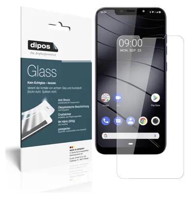 Produktbild von 2x Schutzfolie für Gigaset GS195 - Anti-Shock 9H Folie dipos Glass Kunststoffglas