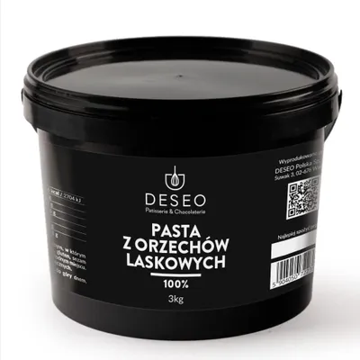 Zdjęcie produktu dla Pasta z orzechów laskowych 100% 3kg DESEO