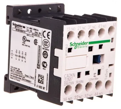 Productafbeelding van Hulpcontact 10A 2 normaal open, 2 normaal gesloten, 230V AC, CA2KN22M7