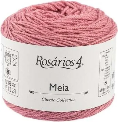 Produktbild von Rosários 4 Meia 23 Rose Strickgarn