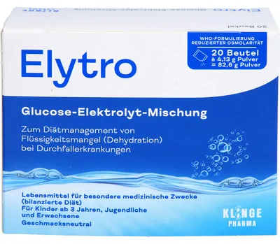 Zdjęcie produktu dla Elytro mieszanka glukozowo-elektrolitowa na biegunkę, smak neutralny, 20 szt. Saszetki