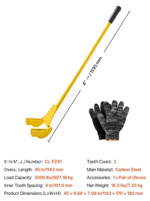 Produktbild von Palettenbrecher Werkzeug, Ergonomisches Design, Hochfester Stahl, 2000 lbs
