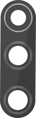 Obrázok produktu pre Clappio, objektív zadného fotoaparátu pre Xiaomi Redmi Note 8 Pro, čierny