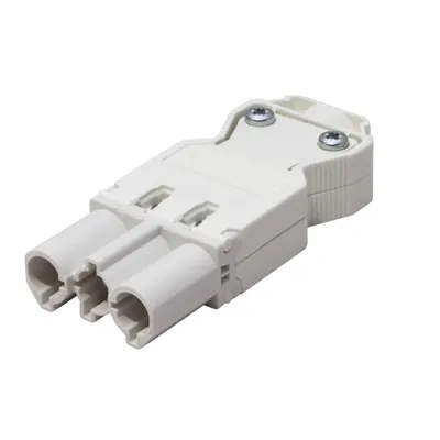 Obrázek produktu pro BACHMANN Konektor síťový 230V/20A, samec, na kabel (GST18), bílý (375.517) (19.07.3547)