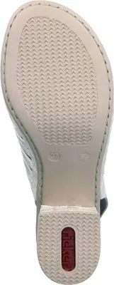 Produktbild von Rieker Damen Sandalette Hochfront Schaftsandale Cutouts und Blockabsatz 64676, Größe:41 EU, Farbe:Beige