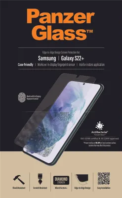 Zdjęcie produktu dla Ochraniacz ekranu PanzerGlass UltraForce1 dla Samsung Galaxy S22+ Nowość