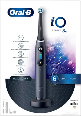 Zdjęcie produktu dla Oral-B iO 302391, Dorosły, Obrotowo-pulsacyjna szczoteczka do zębów, Codzienna pielęgnacja, Pielęgnacja dziąseł, Delikatny, Wybielający, Czarny, 2 min, Czarny