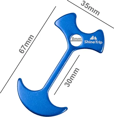 Immagine prodotto di Picchetti per tende a forma di ancora - 10 pezzi - blu
