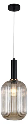 Zdjęcie produktu dla Lampa wisząca Antiola czarna 1xE27x40W szkło wym:125x20x20cm IP20 Italux