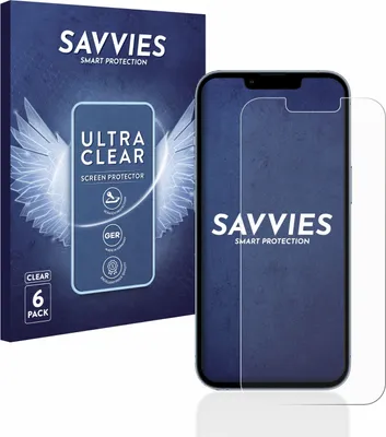 Produktbild von 6x Für Apple iPhone 13 Pro Schutzfolie Savvies Displayschutz Display Schutz Folie Klar Transparent