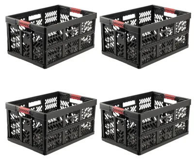Produktbild von keeeper ben Profi-Klappboxen, 4er-Set, 45 l, Graphit