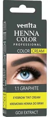 Image de Crème de couleur au henné pour sourcils et cils en Crème 1.1 Graphite 30g Ven