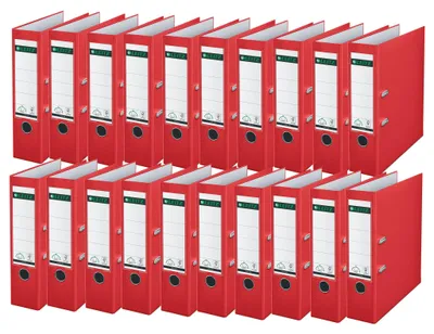 Productafbeelding van Leitz 180° ringbandhouder, plastic, rood, 318 mm, 81 mm, 285 mm