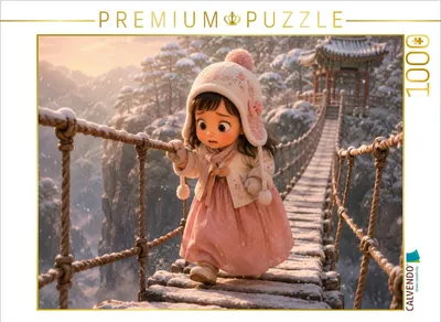 Produktbild von CALVENDO Puzzle Über die Brücke in Paju | 1000 Teile Lege-Größe 64x48cm Foto-Puzzle für glückliche Stunden